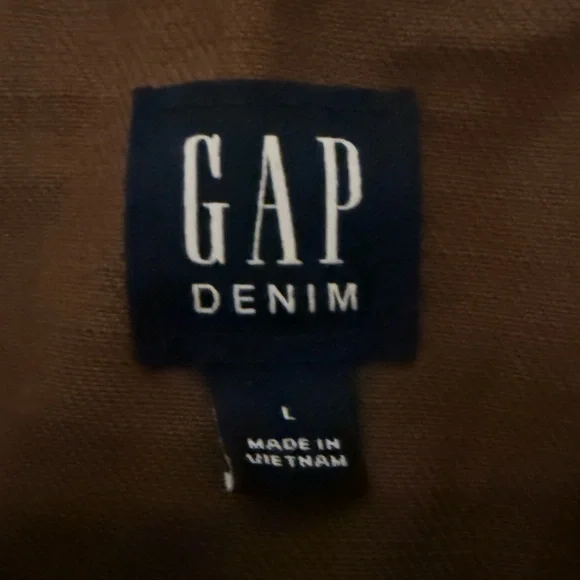 GAP Denim Scoopneck Mini Dress in Leopard Size Large - Picture 6 of 6